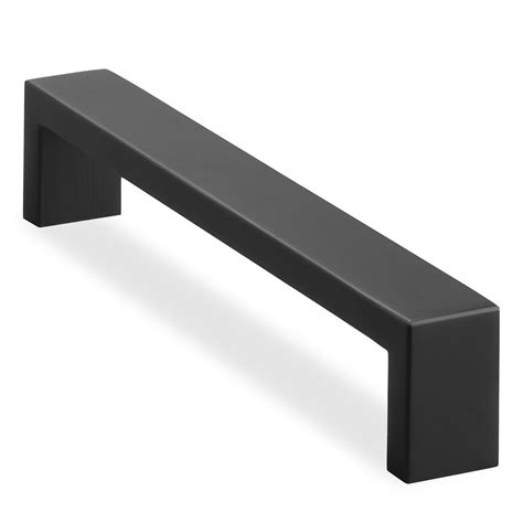 cabinet hardware square black stainless